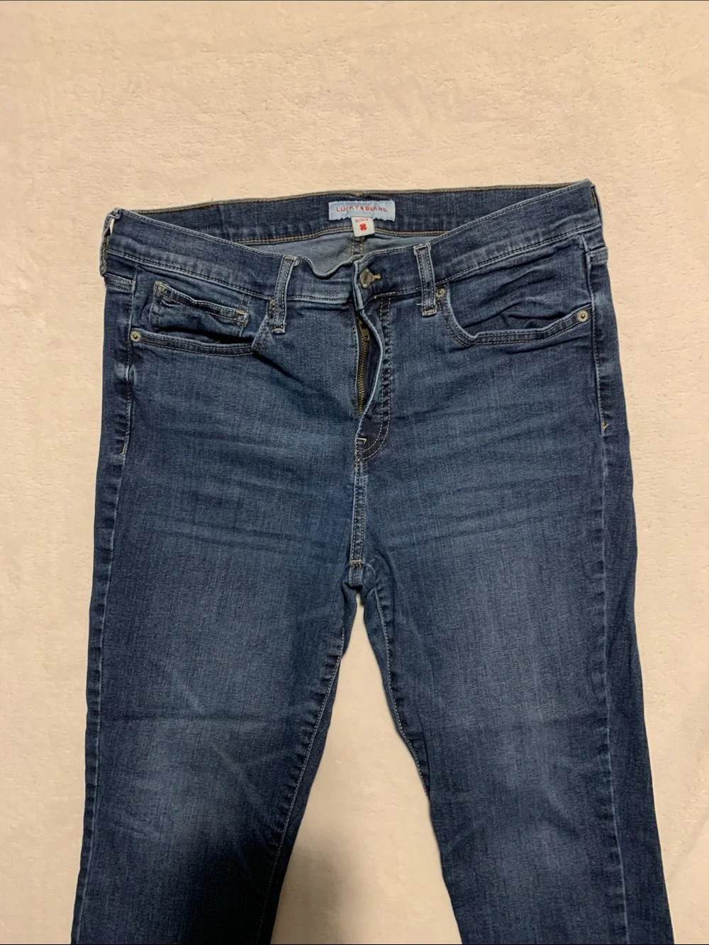 Lucky Brand Jeans Ava Mid Rise Skinny ankle 12 31 mid rise cropped